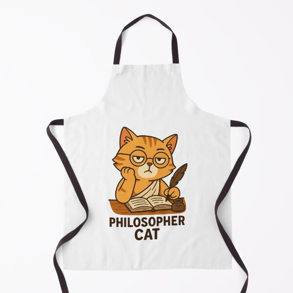 Item preview, Philosopher Cat – Funny Intellectual Kitty with Scroll and Quill designed and sold by thesnakeater.