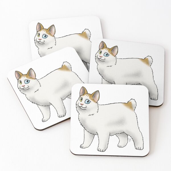 Item preview, Cat - Japanese Bobtail - Orange and White Longhair designed and sold by Jennifer Stolzer.