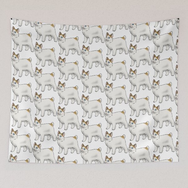 Item preview, Cat - Japanese Bobtail - Orange and White Longhair designed and sold by Jennifer Stolzer.