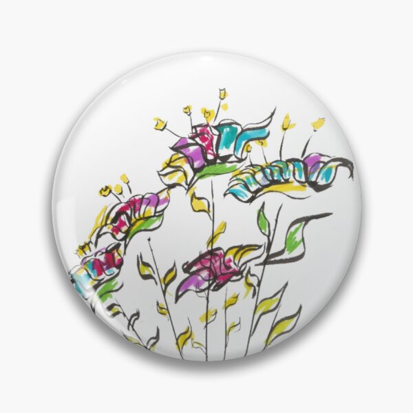 Item preview, ✨ "Rainbow Riot — Freehand Ink & Marker Abstract Floral Explosion" ✨ designed and sold by vwalterson.
