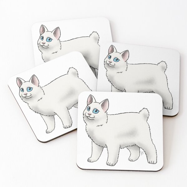 Item preview, Cat - Japanese Bobtail - White Longhair designed and sold by Jennifer Stolzer.