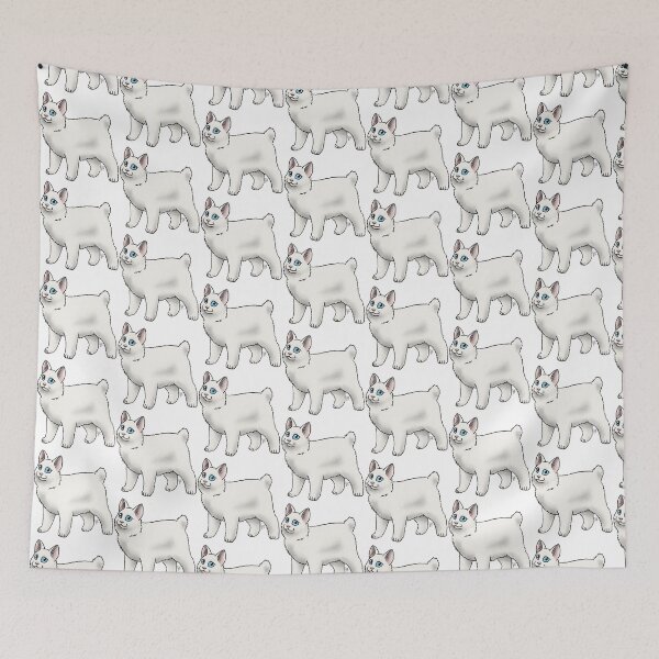 Item preview, Cat - Japanese Bobtail - White Longhair designed and sold by Jennifer Stolzer.