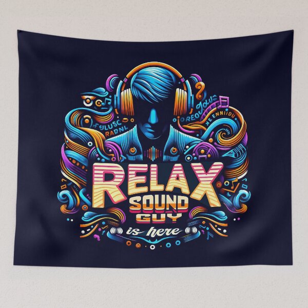 Item preview, Relax the Sound Guy Is Here, typography designed and sold by maxmaj.