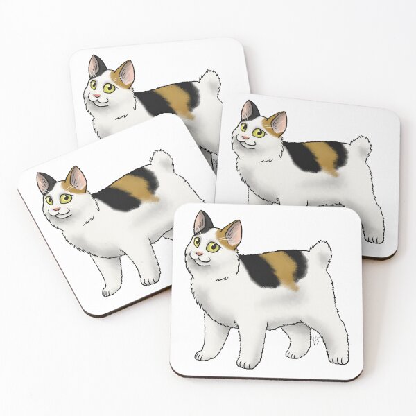 Item preview, Cat - Japanese Bobtail - Tri-Color Longhair designed and sold by Jennifer Stolzer.