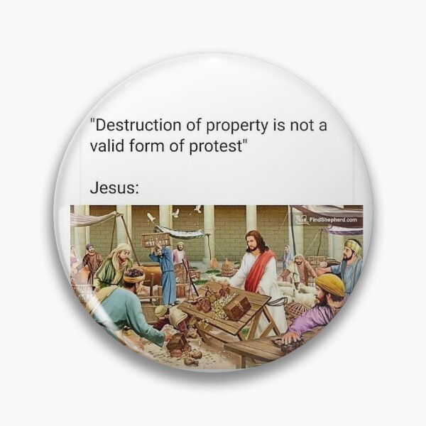 Item preview, Destructive jesus! – The People Rise Up for Freedom! designed and sold by Earth Nature Creations.