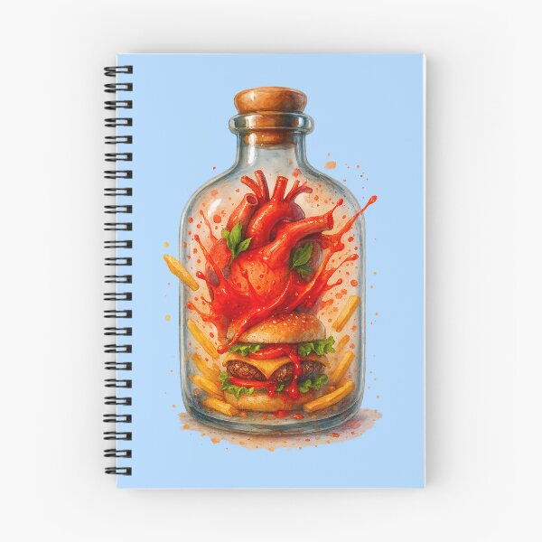 Item preview, Burger Heart – Surreal Watercolor Art for True Burger Lovers designed and sold by Sepinik.