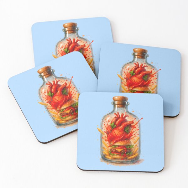 Item preview, Burger Heart – Surreal Watercolor Art for True Burger Lovers designed and sold by Sepinik.