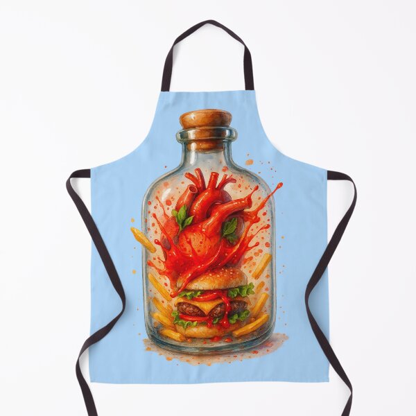 Item preview, Burger Heart – Surreal Watercolor Art for True Burger Lovers designed and sold by Sepinik.