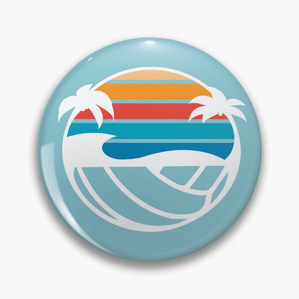 Item preview, Retro Waves & Volleyball Days – Coastal Sunset Art designed and sold by Janie in Repeat .
