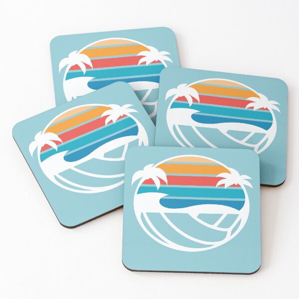 Item preview, Retro Waves & Volleyball Days – Coastal Sunset Art designed and sold by Janie in Repeat .