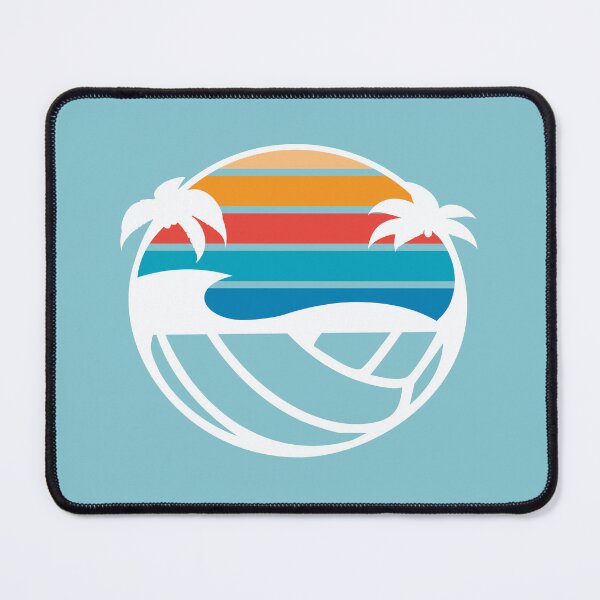 Item preview, Retro Waves & Volleyball Days – Coastal Sunset Art designed and sold by Janie in Repeat .
