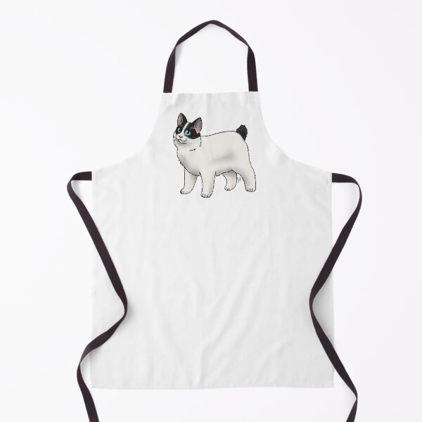 Item preview, Cat - Japanese Bobtail - Black and White Longhair designed and sold by Jennifer Stolzer.
