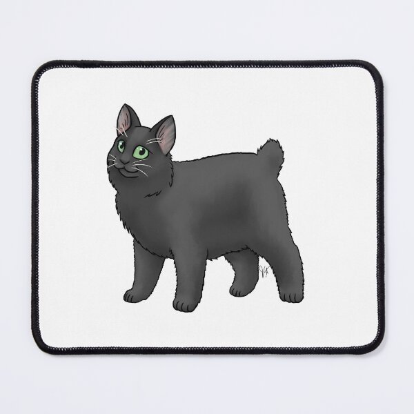 Item preview, Cat - Japanese Bobtail - Black Longhair designed and sold by Jennifer Stolzer.