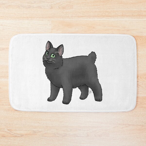 Item preview, Cat - Japanese Bobtail - Black Longhair designed and sold by Jennifer Stolzer.