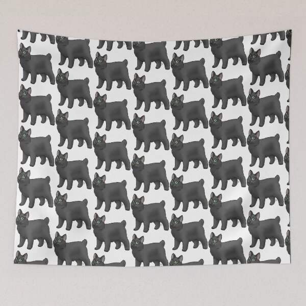 Item preview, Cat - Japanese Bobtail - Black Longhair designed and sold by Jennifer Stolzer.