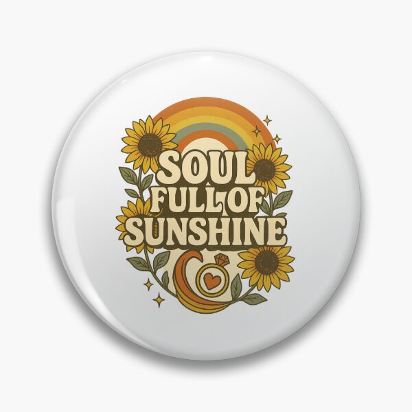 Item preview, Soul Full of Sunshine – Retro Sunflower Glow designed and sold by Merchbes.