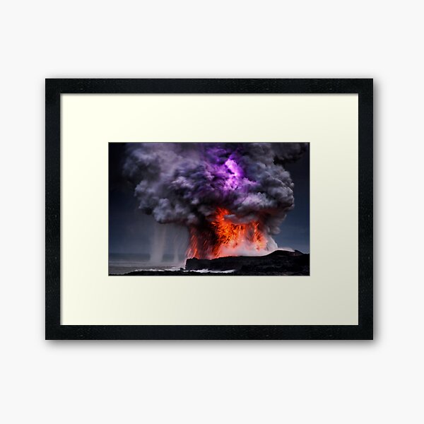Kilauea Volcano at Kalapana 5 Framed Art Print