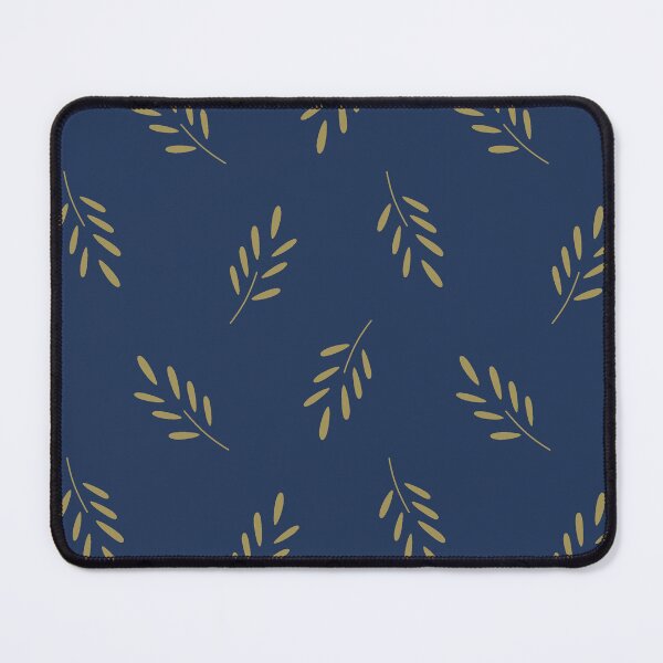 Item preview, Simple Leaf (navy) designed and sold by Terra Draconum.