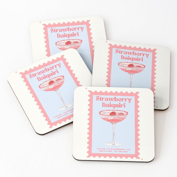 Item preview, Strawberry Daiquiri Stamp Design designed and sold by DesignsByMaddyH.