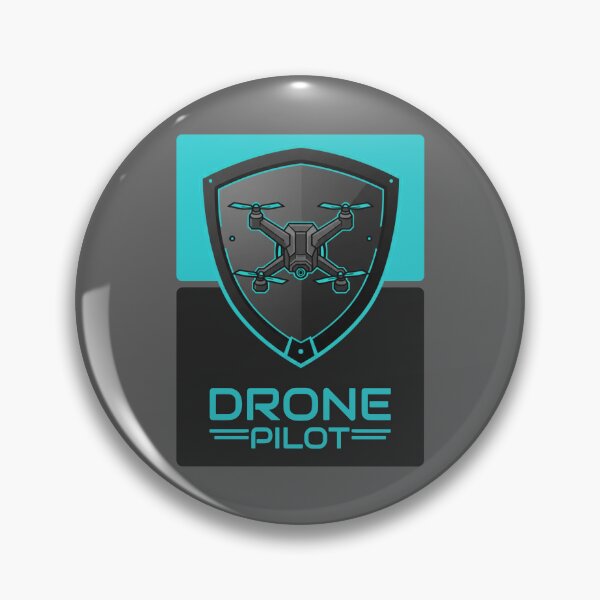 Item preview, Modern Drone Pilot Shield Logo designed and sold by KiwiRider.