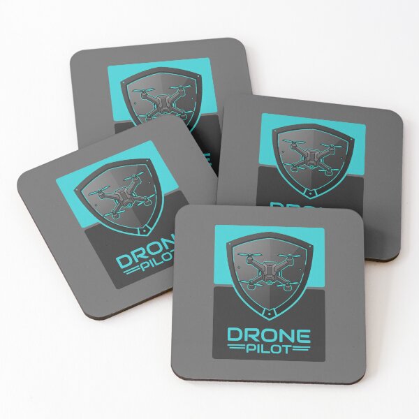 Item preview, Modern Drone Pilot Shield Logo designed and sold by KiwiRider.