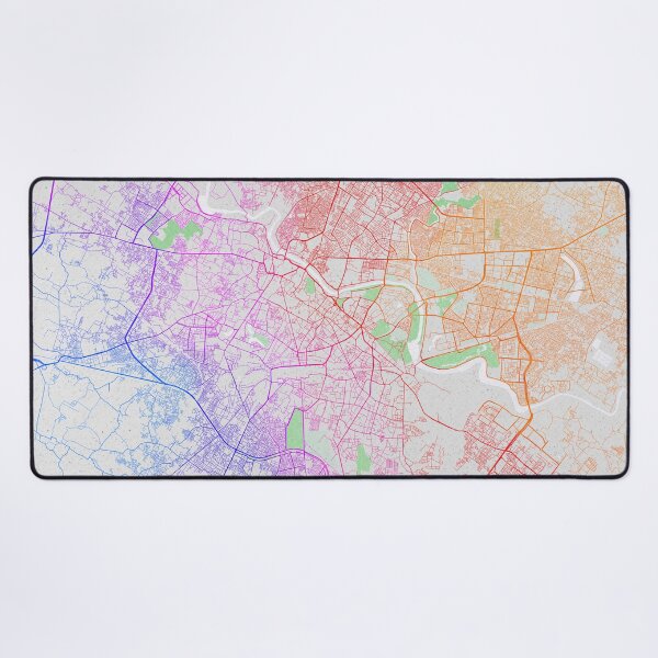 Item preview, Lucknow City Map of India - Colorful designed and sold by deMAP.