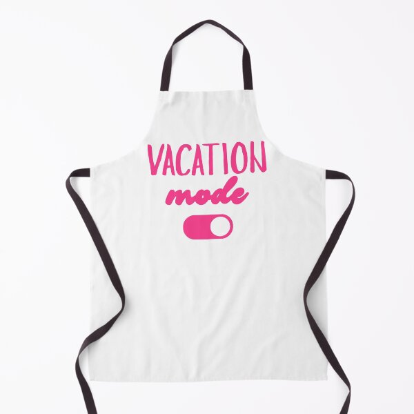 Item preview, Vacation Mode (On) Summer Design Pink on White designed and sold by nikifora.