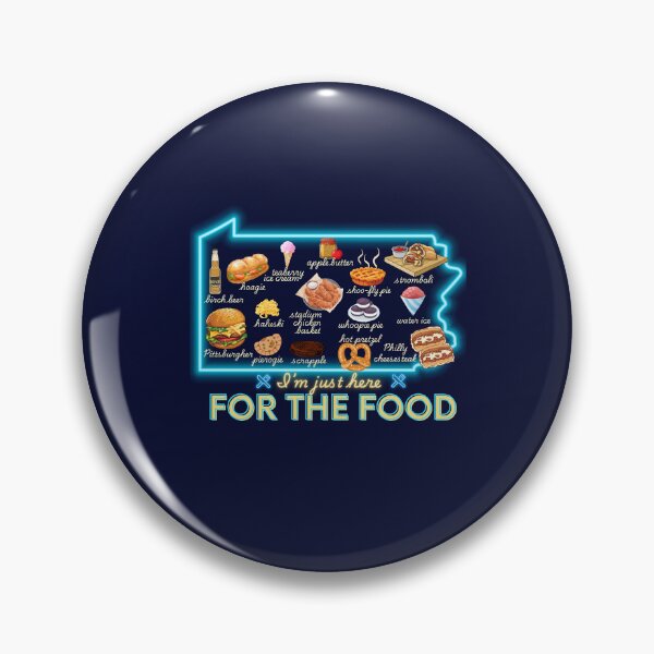 Item preview, Pennsylvania I'm Just Here for the Food Snack Map designed and sold by stargazerhill.