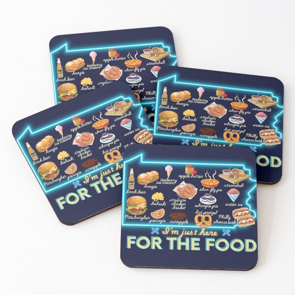 Item preview, Pennsylvania I'm Just Here for the Food Snack Map designed and sold by stargazerhill.