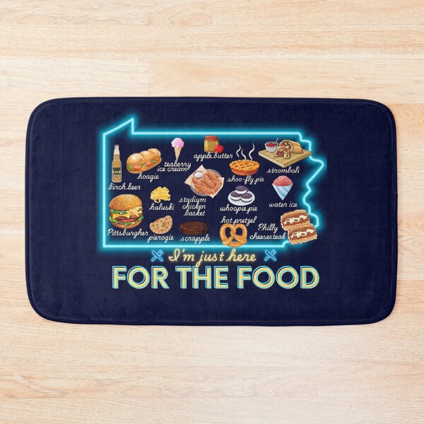 Item preview, Pennsylvania I'm Just Here for the Food Snack Map designed and sold by stargazerhill.