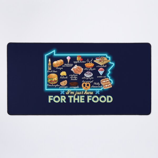 Item preview, Pennsylvania I'm Just Here for the Food Snack Map designed and sold by stargazerhill.