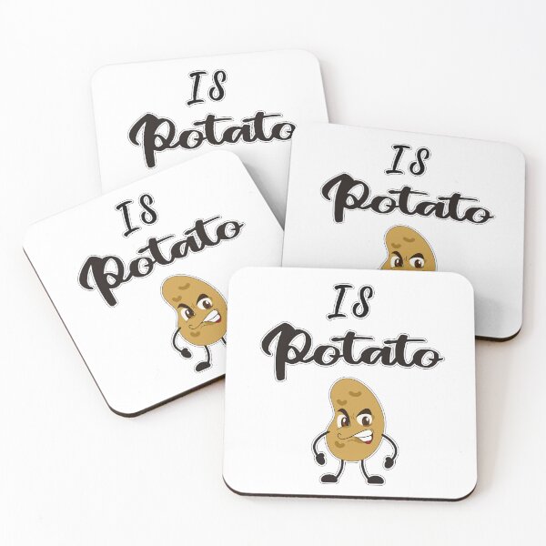 Item preview, Angry Kawaii Potato Is Potato Meme Pun designed and sold by SandyMDesigns.