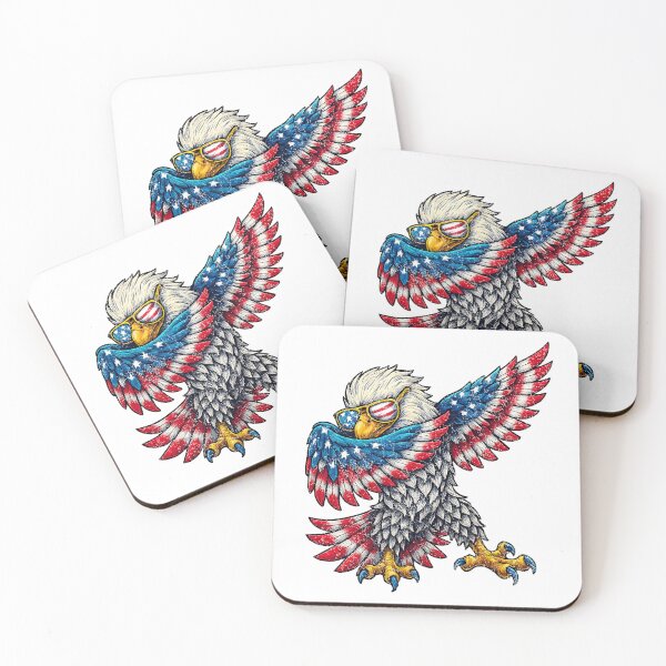 Item preview, American Flag Bald Eagle Patriotic Eagle 4th of July USA 4th designed and sold by TynesDesign.