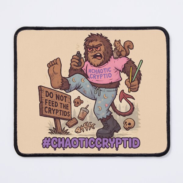 Item preview, Bigfoot in Pajamas Kicking Signs designed and sold by Ironicdoll.