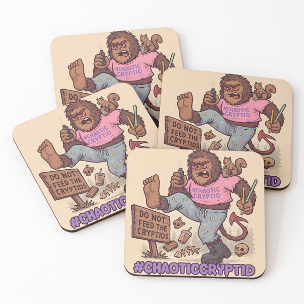 Item preview, Bigfoot in Pajamas Kicking Signs designed and sold by Ironicdoll.