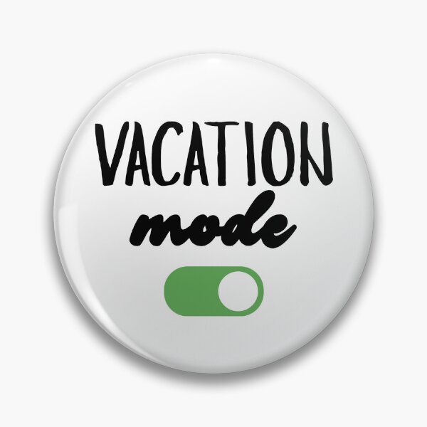 Item preview, Vacation Mode (On) Summer Design Black/Green designed and sold by nikifora.