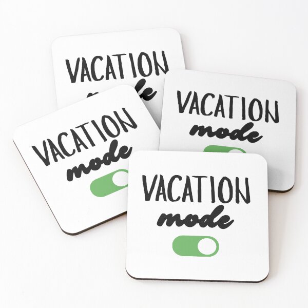 Item preview, Vacation Mode (On) Summer Design Black/Green designed and sold by nikifora.