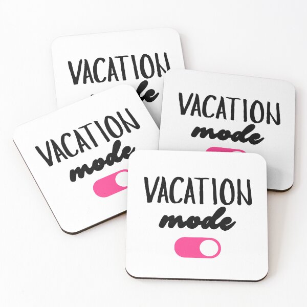 Item preview, Vacation Mode (On) Summer Design Black/Pink designed and sold by nikifora.
