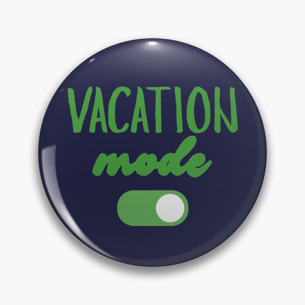 Item preview, Vacation Mode (On) Summer Design Green on Navy designed and sold by nikifora.