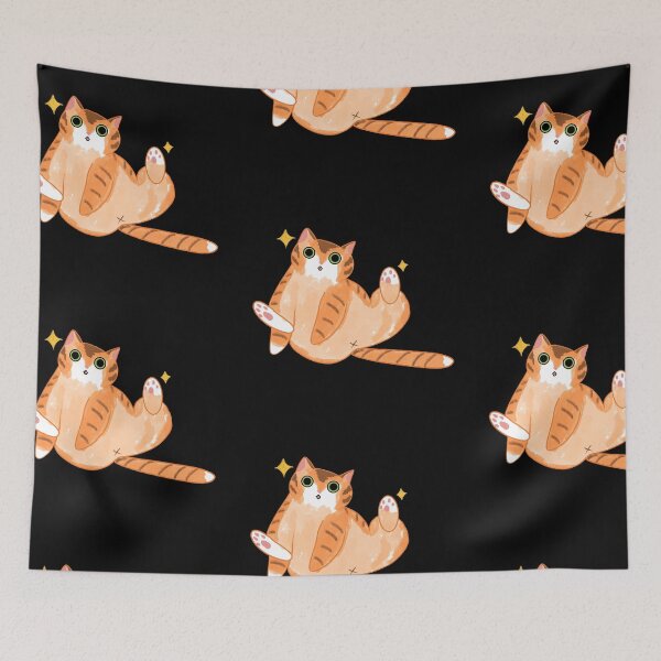 Item preview, Orange kitty sit designed and sold by Lucky Void Arts.
