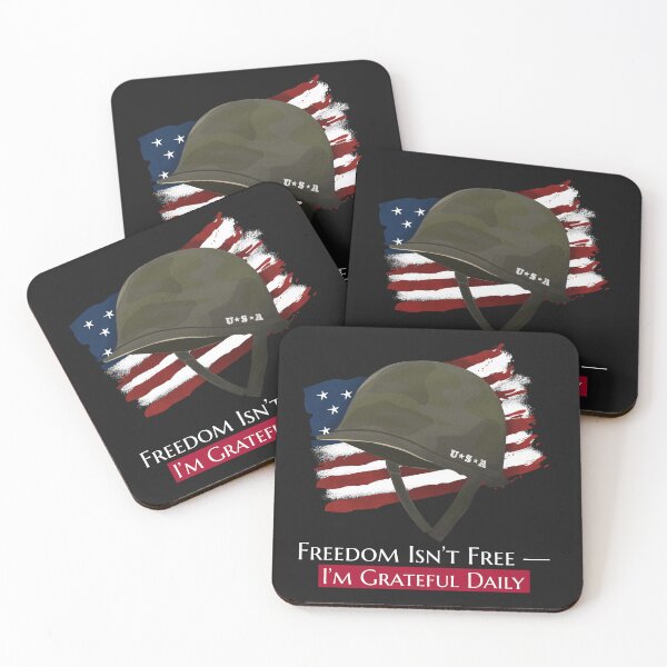 Item preview, Freedom Isn't Free-I'm Grateful Daily T-Shirt designed and sold by SWJPtshirts.