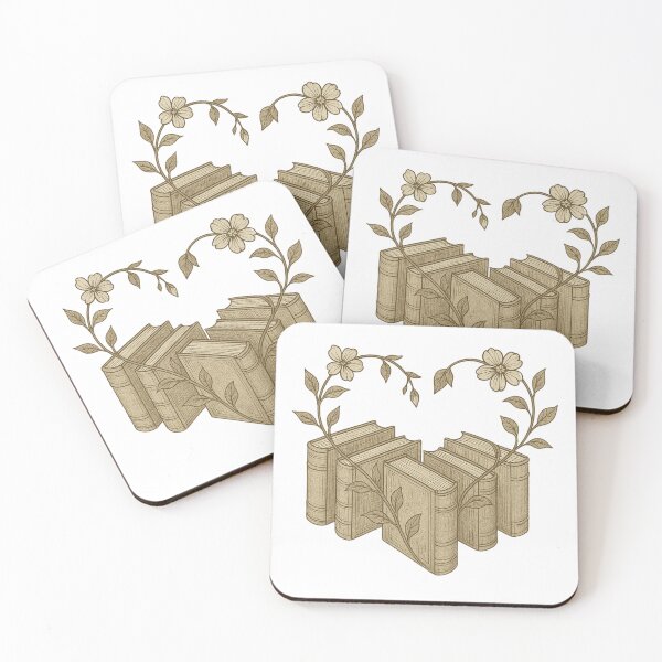 Item preview, Vintage Floral Book Heart – Aesthetic Book Lover Botanical Design designed and sold by PrometheanAppCo.