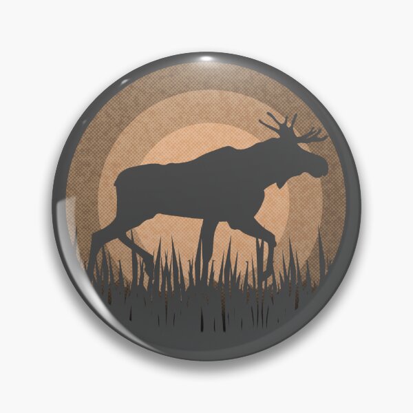 Item preview, Brown Retro Sunset Moose  designed and sold by TackyTime.
