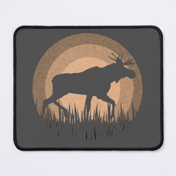 Item preview, Brown Retro Sunset Moose designed and sold by TackyTime.