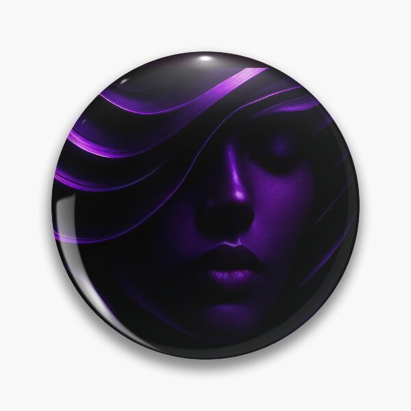 Artikelvorschau, Violet Serenity: Abstraktes Porträt eines Mädchens im Traumstil entworfen und verkauft von VA Design.