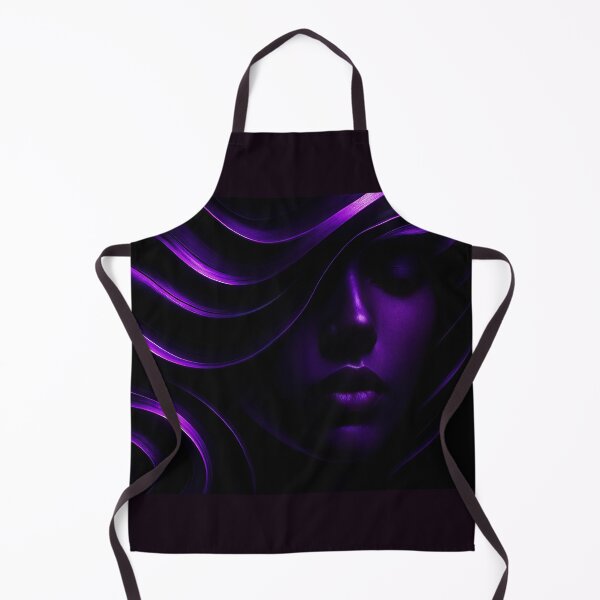 Aperçu de l'œuvre Violet Serenity : Portrait abstrait d'une fille dans un style de rêve créée et vendue par VA Design.