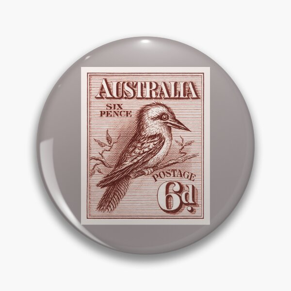 Item preview, 1913 Australia Kookaburra Postage Stamp designed and sold by retrographics.