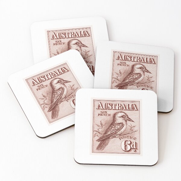 Item preview, 1913 Australia Kookaburra Postage Stamp designed and sold by retrographics.