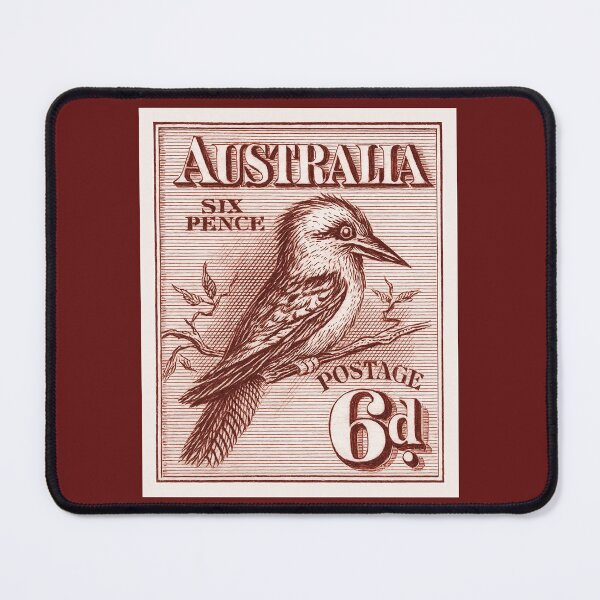Item preview, 1913 Australia Kookaburra Postage Stamp designed and sold by retrographics.