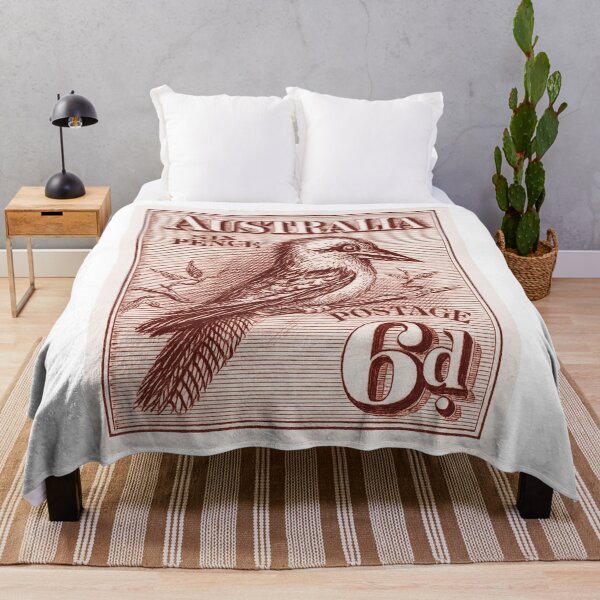Item preview, 1913 Australia Kookaburra Postage Stamp designed and sold by retrographics.